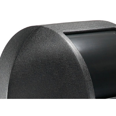 Commercial Zone 50-Gallon Hex Waste Container with Dome Lid in Black
