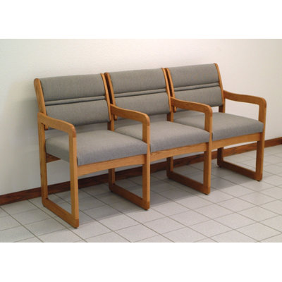 Wooden Mallet Valley Three Seat Guest Chair