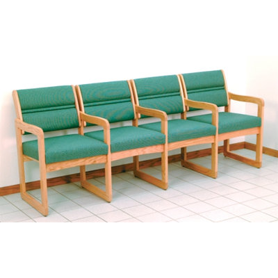 Wooden Mallet Valley Four Seat Guest Chair