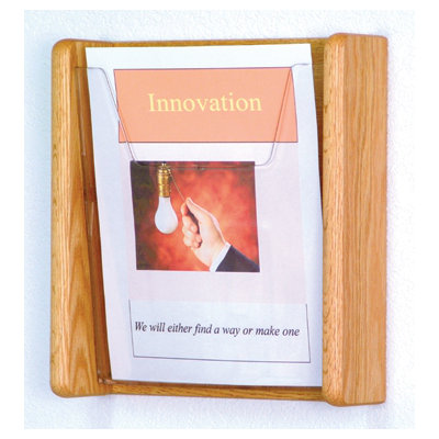 Wooden Mallet One Pocket Acrylic and Oak Wall Display