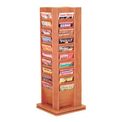 Wooden Mallet Forty Magazine Rotary Floor Display