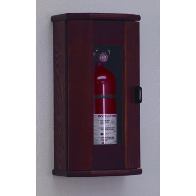Wooden Mallet Fire Extinguisher Cabinet with Acrylic Door Panel