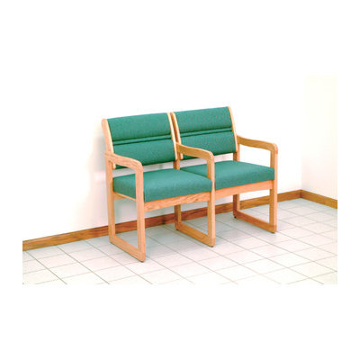 Wooden Mallet Valley Two Seat Guest Chair