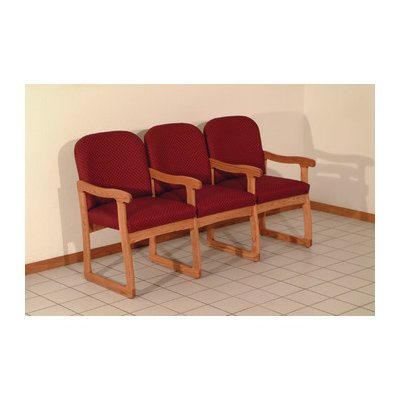 Wooden Mallet Prairie Three Seat Guest Chair