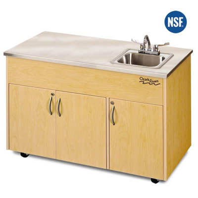 Ozark River Portable Sinks Silver Advantage Single Bowl Portable Sink