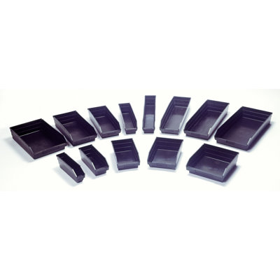 Quantum Storage Recycled Shelf Bin (4" H x 11 1/8" W x 17 7/8" D)