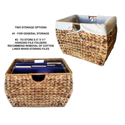 Pangaea Home and Garden Rattan Four Drawer File Cabinet