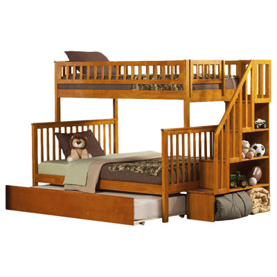 Atlantic Furniture Woodland Twin Over Full Bunk Bed with ...