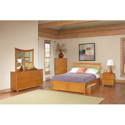 Atlantic Furniture Brooklyn Storage Slat Bed