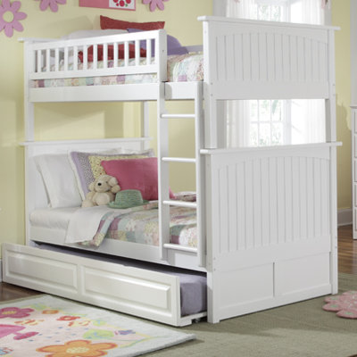 Atlantic Furniture Nantucket Bunk Bed with Raised Panel Drawers