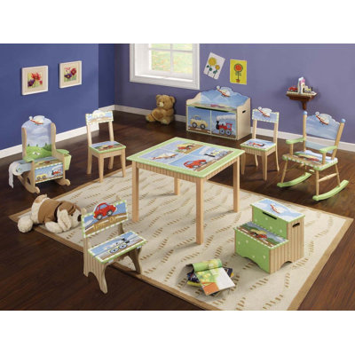 Teamson Kids Transportation Kid's Desk Chair (Set of 2)