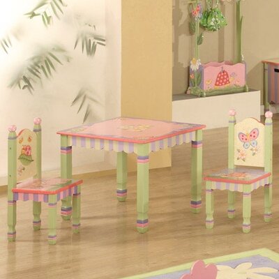 Fantasy Fields Magic Garden Kids 3 Piece Table & Chair Set & Reviews