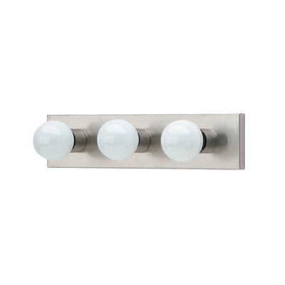 Sea Gull Lighting Brushed Stainless Hollywood   Vanity Light