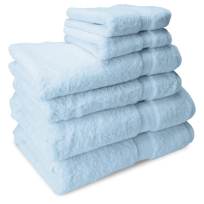 Simple Luxury Luxurious Egyptian Cotton 900gsm 6 Piece Towel Set