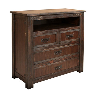 Cordoba 1080 Distressed 4 Drawer Media Chest by Artisan Home Furniture -image