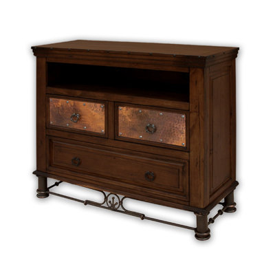 Valencia Distresed 3 Drawer Media Chest by Artisan Home Furniture -image