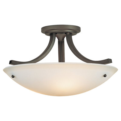 Feiss Gravity 3 Light Semi Flush Mount