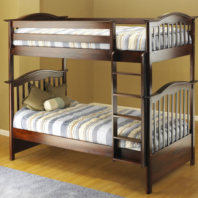 Orbelle Curved Twin Bunk Bed with Built-In Ladder & Reviews Wayfair