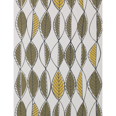 ferm LIVING Retro Leaves Wallpaper