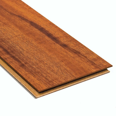 Home Legend High Gloss 10mm Click Lock Jatoba Laminate with Underlayment
