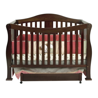DaVinci Parker Three Piece Convertible Crib Nursery Set with Toddler Rail in Coffee