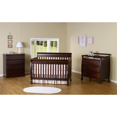 DaVinci Kalani 4-in-1 Convertible Crib with Toddler Rail in Espresso