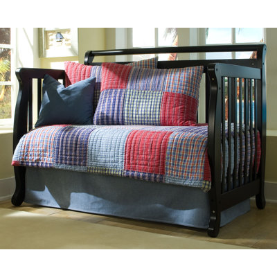 DaVinci Emily 4-in-1 Convertible Crib with Toddler Rail in Ebony Black