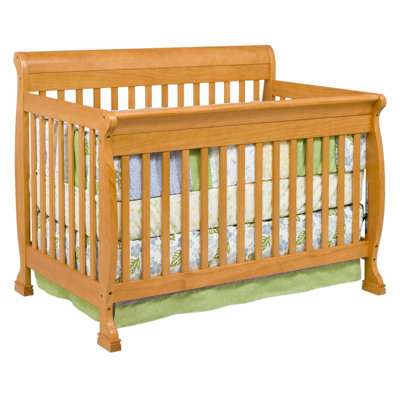 DaVinci Kalani 4-in-1 Convertible Crib with Toddler Rail in Honey Oak
