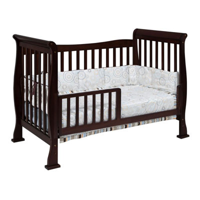 DaVinci Reagan 4-in-1 Convertible Crib with Toddler Rail in Coffee