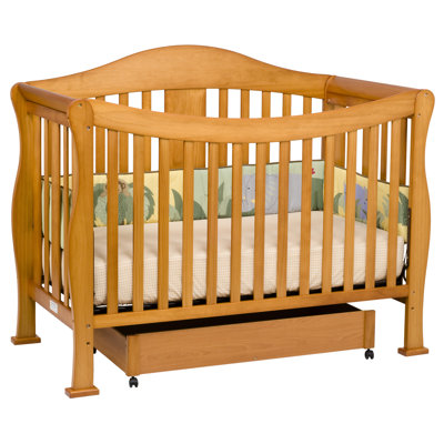 DaVinci Parker Two Piece Convertible Crib Set with Toddler Rail in Oak