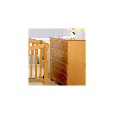 DaVinci Parker Two Piece Convertible Crib Set with Toddler Rail in Oak
