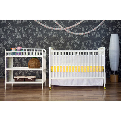 DaVinci Jenny Lind Two Piece Convertible Crib Set in White