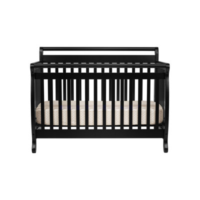 DaVinci Emily 4-in-1 Convertible Crib with Toddler Rail in Ebony Black