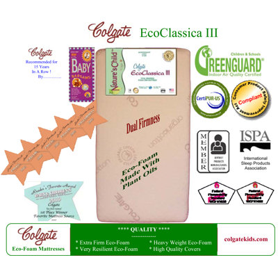 Colgate Eco Classica III Dual Firmness Foam Crib Mattress