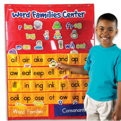 Word Families and Rhyming Center Pocket Chart