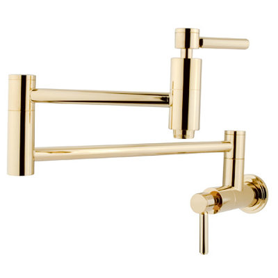 Elements of Design Nuvo Double Handle Wall Mount Pot Filler with Concord Lever Handles