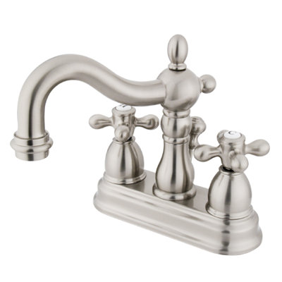 Elements of Design Heritage Centerset Bathroom Faucet with Double Cross Handles