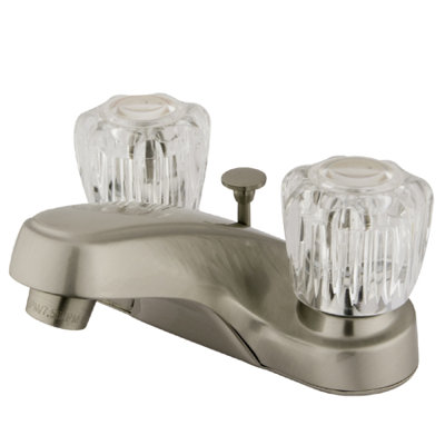 Elements of Design Centerset Bathroom Sink Faucet with Double Knob Handles