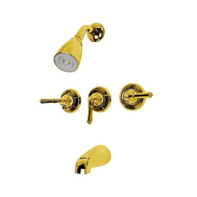 Elements of Design Magellan Tub and Shower Faucet with Metal Lever Handles