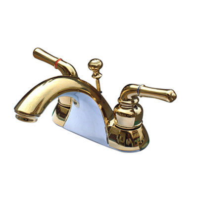 Elements of Design St. Charles Centerset Bathroom Faucet with Double Lever Handles