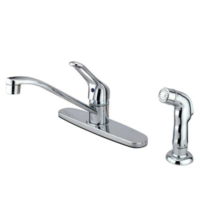 Designer Kitchen Faucets on Elements Of Design Single Handle Centerset Kitchen Sink Faucet With