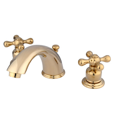 Elements of Design Magellan Widespread Bathroom Faucet with Double Cross Handles