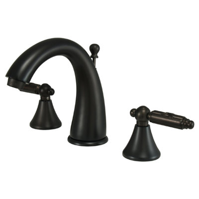 Elements of Design Widespread Bathroom Faucet with Double Cross Handles