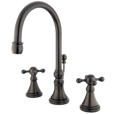 Elements of Design Madison Widespread Bathroom Faucet with Double Cross Handles