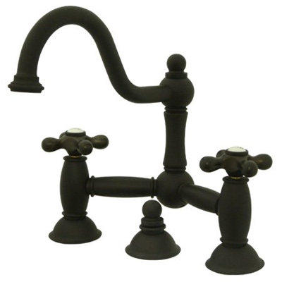 Elements of Design Cevterset Bathroom Faucet with Double Cross Handles