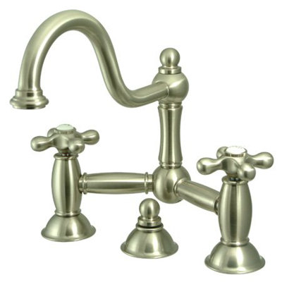 Elements of Design Cevterset Bathroom Faucet with Double Cross Handles