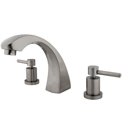Elements of Design Double Handle Deck Mount Roman Tub Faucet Trim Concord Lever Handle