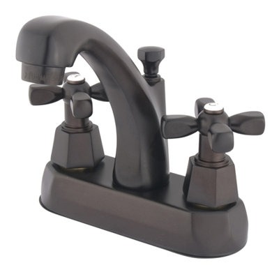 Elements of Design Centerset Bathroom Faucet with Double Cross Handles