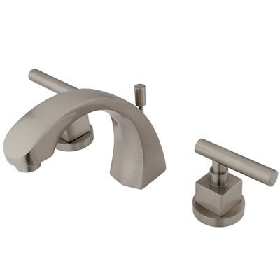 Elements of Design Widespread Bathroom Faucet with Double Lever Handles