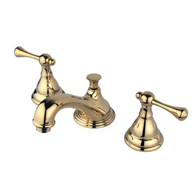 Elements of Design Widespread Bathroom Faucet with Double Buckingham Lever Handles
